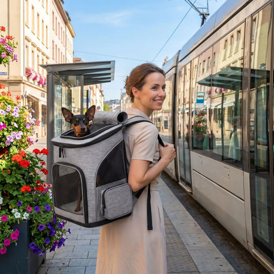 tram sac a dos pour chien 