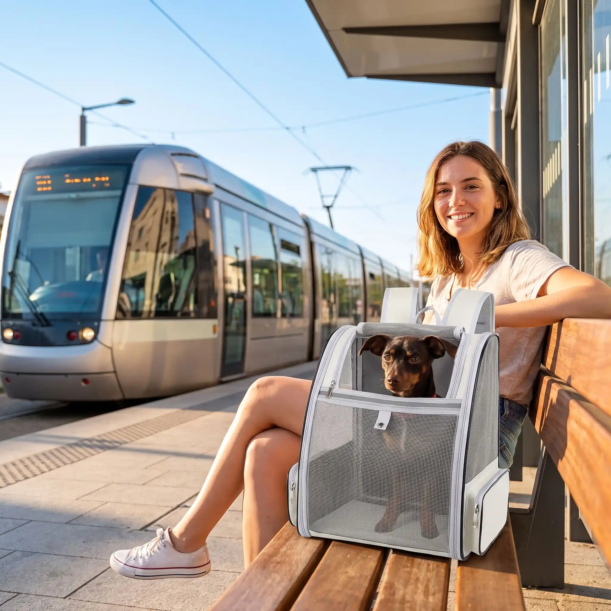 tram sac a dos pour-chien